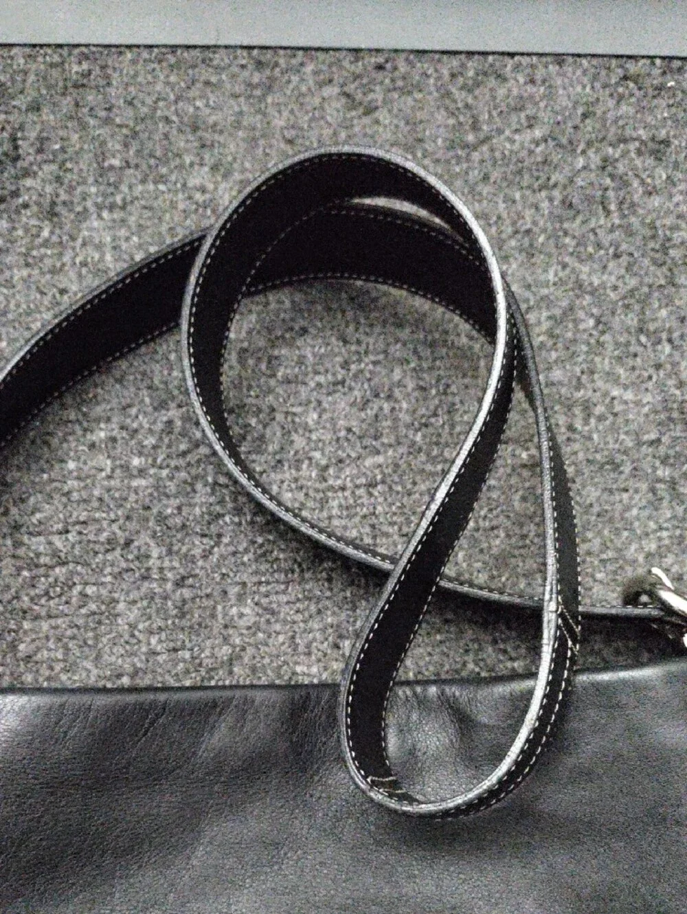 Coach Black Leather Shoulder Bag#1415